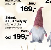 Skřítek s LED světýlky