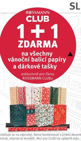 Vánoční balicí papíry a dárkové tašky