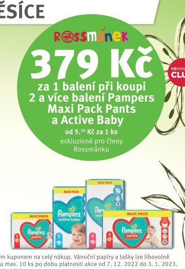 Pampers Maxi Pack Pants a Active Baby