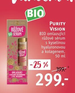 PURITY VISION BIO omlazující růžové sérum