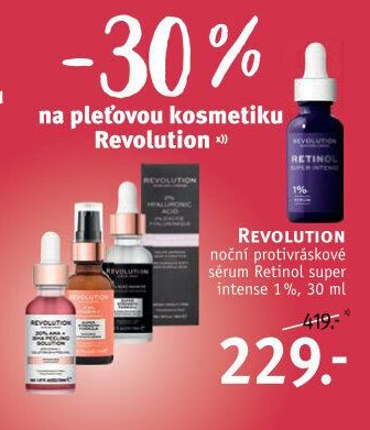 REVOLUTION noční protivráskové sérum Retinol super intense 1%