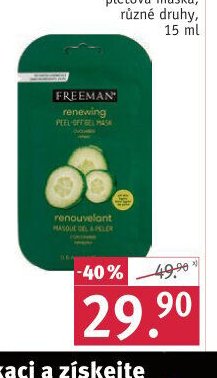 Freeman pleťová maska