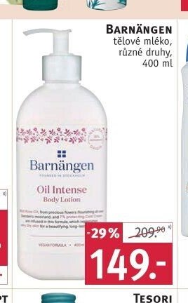 Barnängen tělové mléko