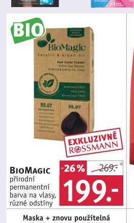 BioMagic přírodní permanentní barva na vlasy