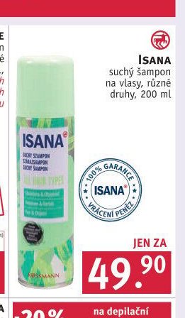 ISANA suchý šampon