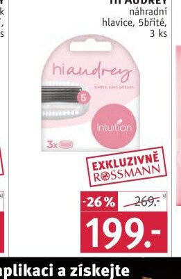 HI AUDREY náhradní hlavice