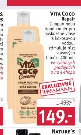 VITA COCO Repair šampon nebo kondicionér pro poškozené vlasy