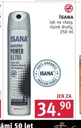 ISANA lak na vlasy, 250 ml