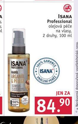 ISANA Professional olejová péče na vlasy, 100 ml