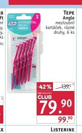 TePe Angle mezizubní kartáček, různé druhy, 6 ks