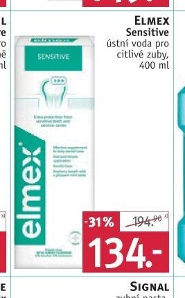 Elmex Sensitive ústní voda pro citlivé zuby, 400 ml