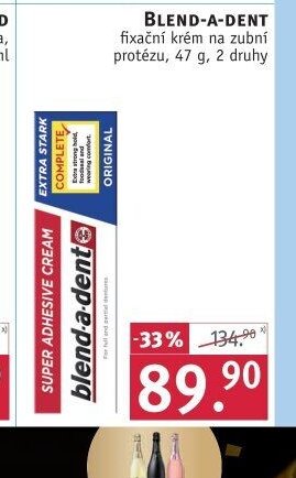 Blend-a-dent fixační krém na zubní protézu, 47 g, 2 druhy