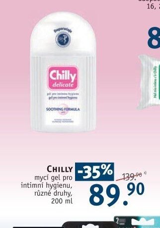 CHILLY mycí gel pro intimní hygienu