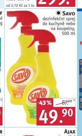 SAVO dezinfekční sprej
