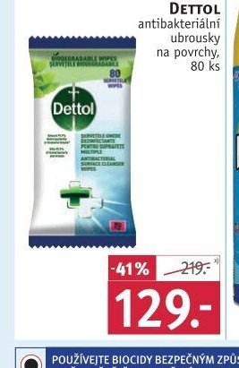 DETTOL antibakteriální ubrousky