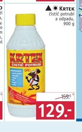 KRTEK čistič potrubí