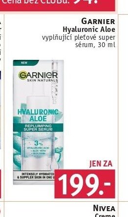 GARNIER Hyaluronic Aloe vyplňující pleťové super sérum