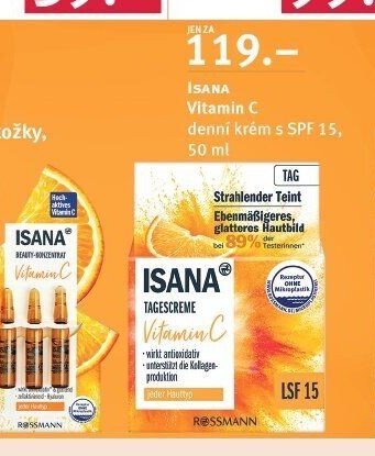 ISANA Vitamin C denní krém s SPF 15