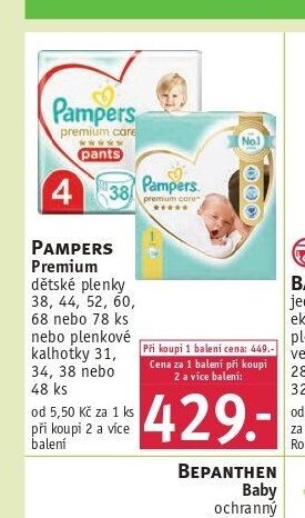 PAMPERS Premium dětské plenky