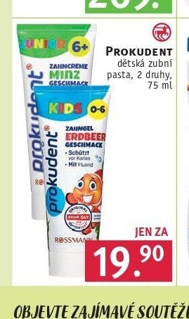 PROKUDENT dětská zubní pasta