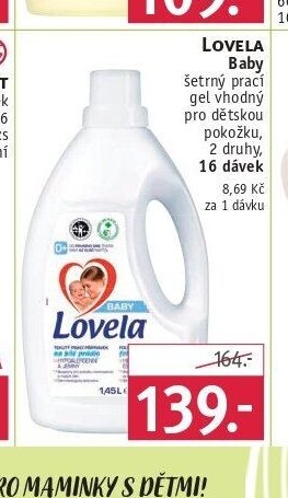 LOVELA Baby šetrný prací gel