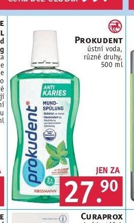 PROKUDENT ústní voda, různé druhy, 500 ml
