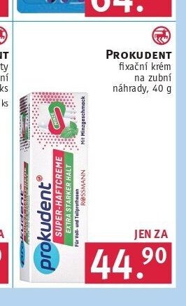 PROKUDENT fixační krém na zubní náhrady, 40 g