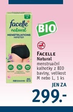 FACELLE Natural menstruační kalhotky z BIO bavlny