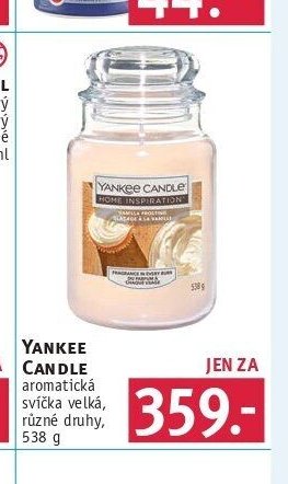 YANKEE CANDLE aromatická svíčka velká, různé druhy, 538 g