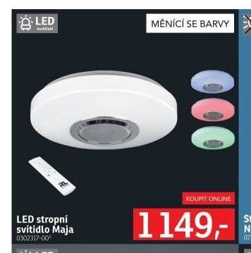LED stropní svítidlo Maja