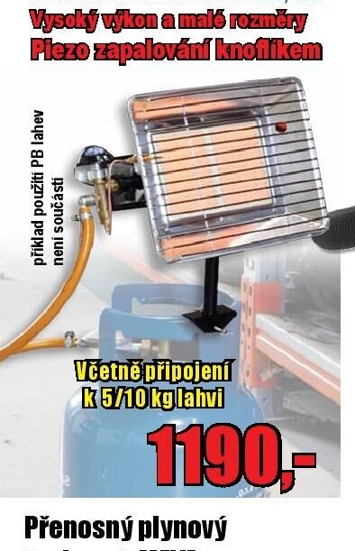 Plynové topidlo MEVA