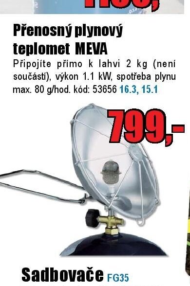 Přenosný plynový teplomet MEVA