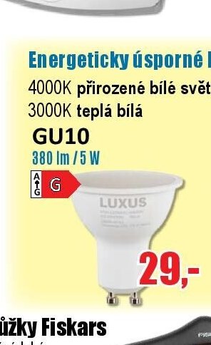 Energeticky úsporné LED žárovky LUXUS GU10