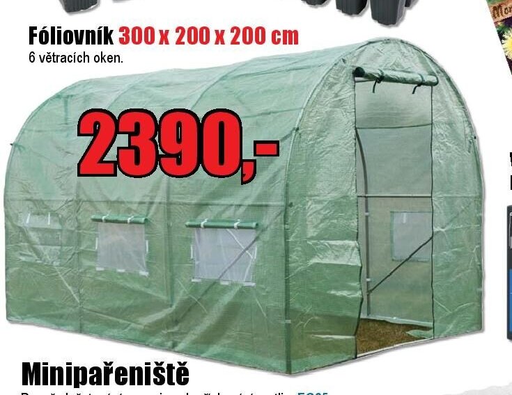 Fóliovník 300 x 200 x 200 cm
