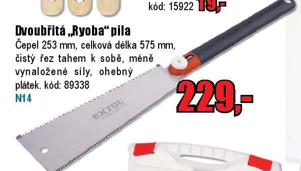 Dvoubřitá Ryoba pila