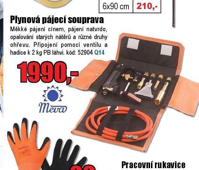 Plynová pájecí souprava