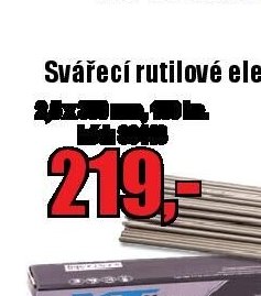 Svářecí rutilové elektrody