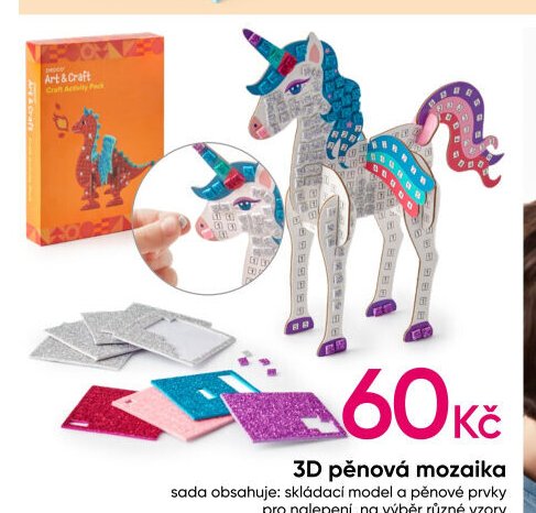 3D pěnová mozaika