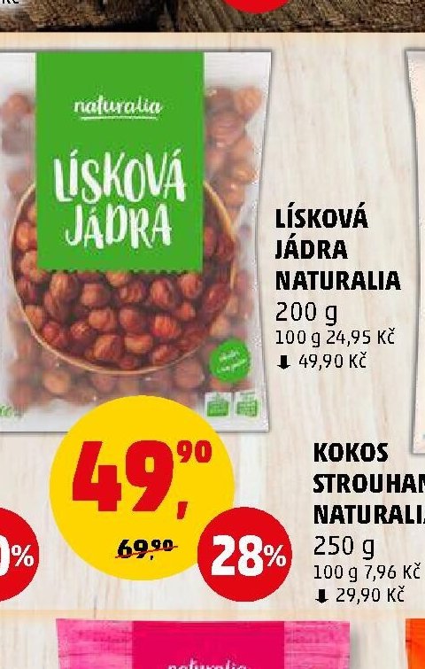 LÍSKOVÁ JÁDRA NATURALIA 200 g