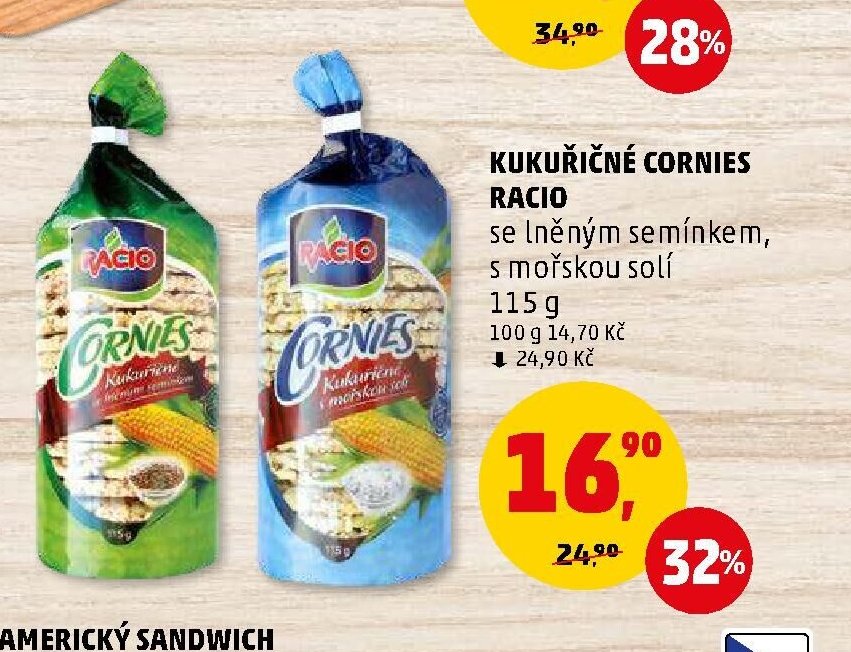 KUKUŘIČNÉ CORNIES RACIO