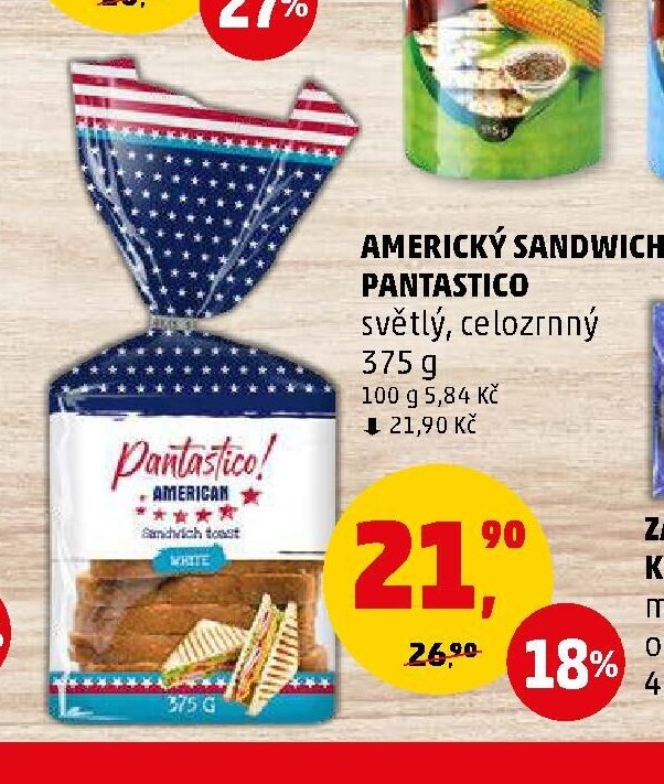 AMERICKÝ SANDWICH PANTASTICO
