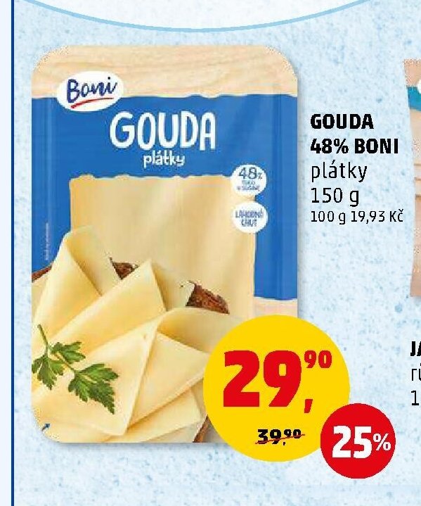 Gouda 48% Boni plátky