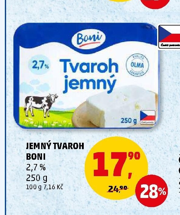 Jemný tvaroh Boni