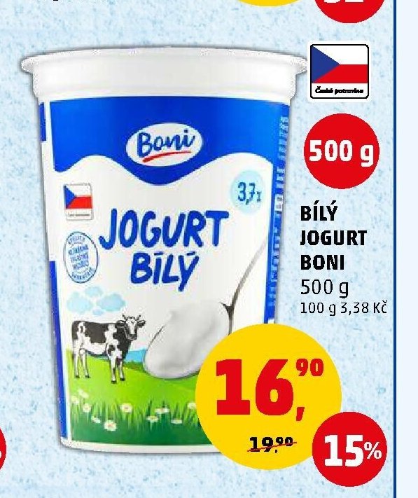 Bílý jogurt Boni