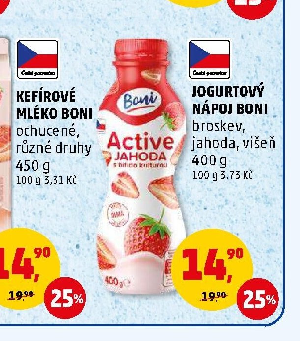 Jogurtový nápoj Boni