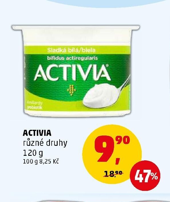 Activia různé druhy 120 g