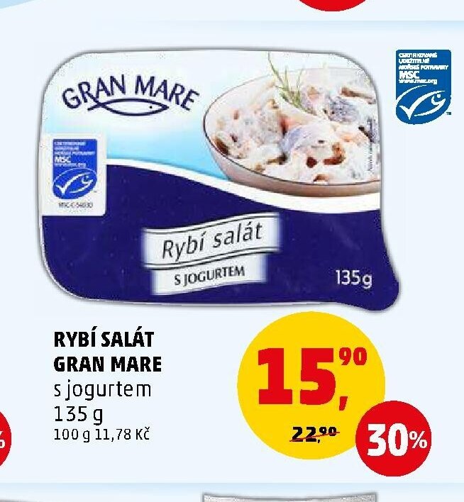 Rybí salát Gran Mare s jogurtem 135 g