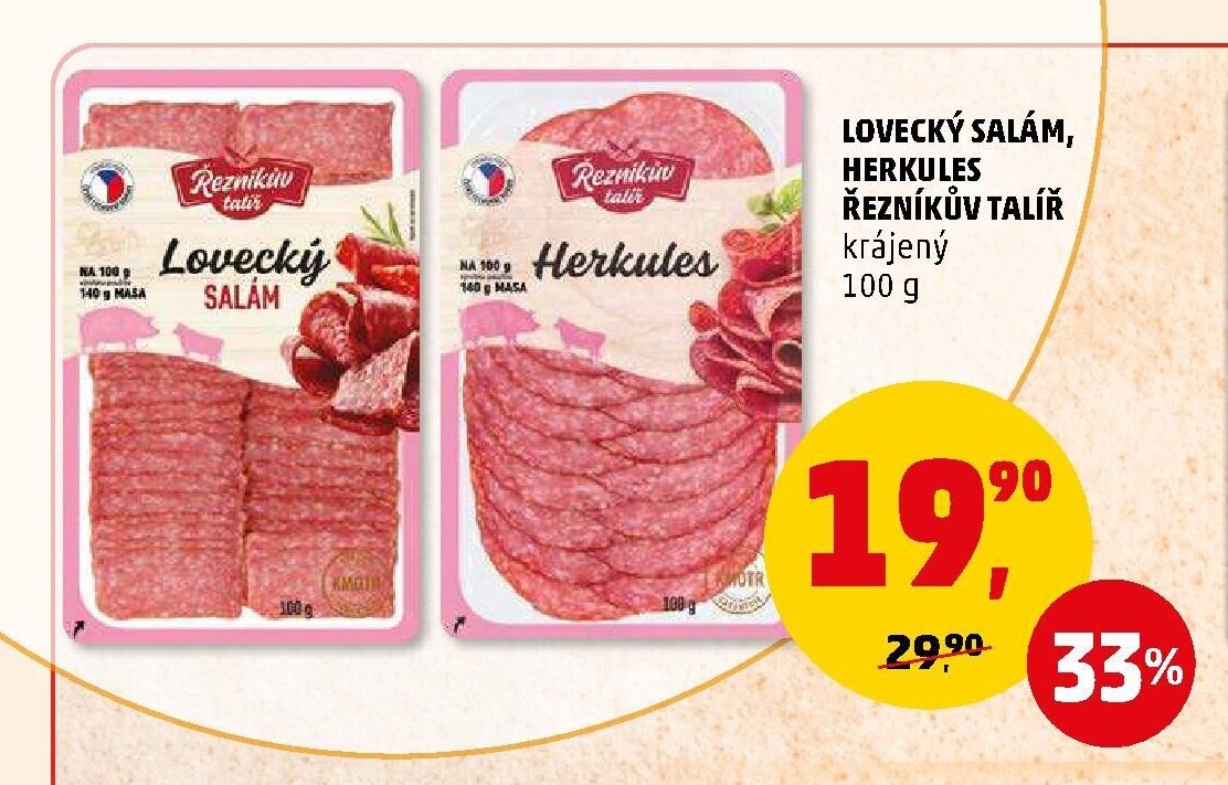 Lovecký salám Řezníkův talíř