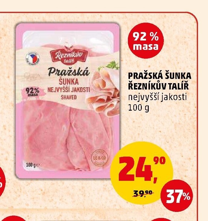 Pražská šunka Řezníkův talíř