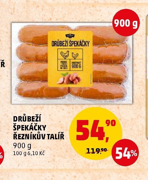 Drůbeží špekáčky Řezníkův talíř